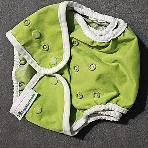 Best Bottom Diaper Cover Green with white trim